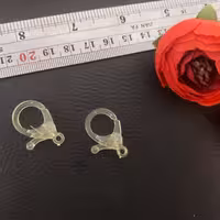 قفل سیلیکونی 2سانتی شیشه ای زرد 