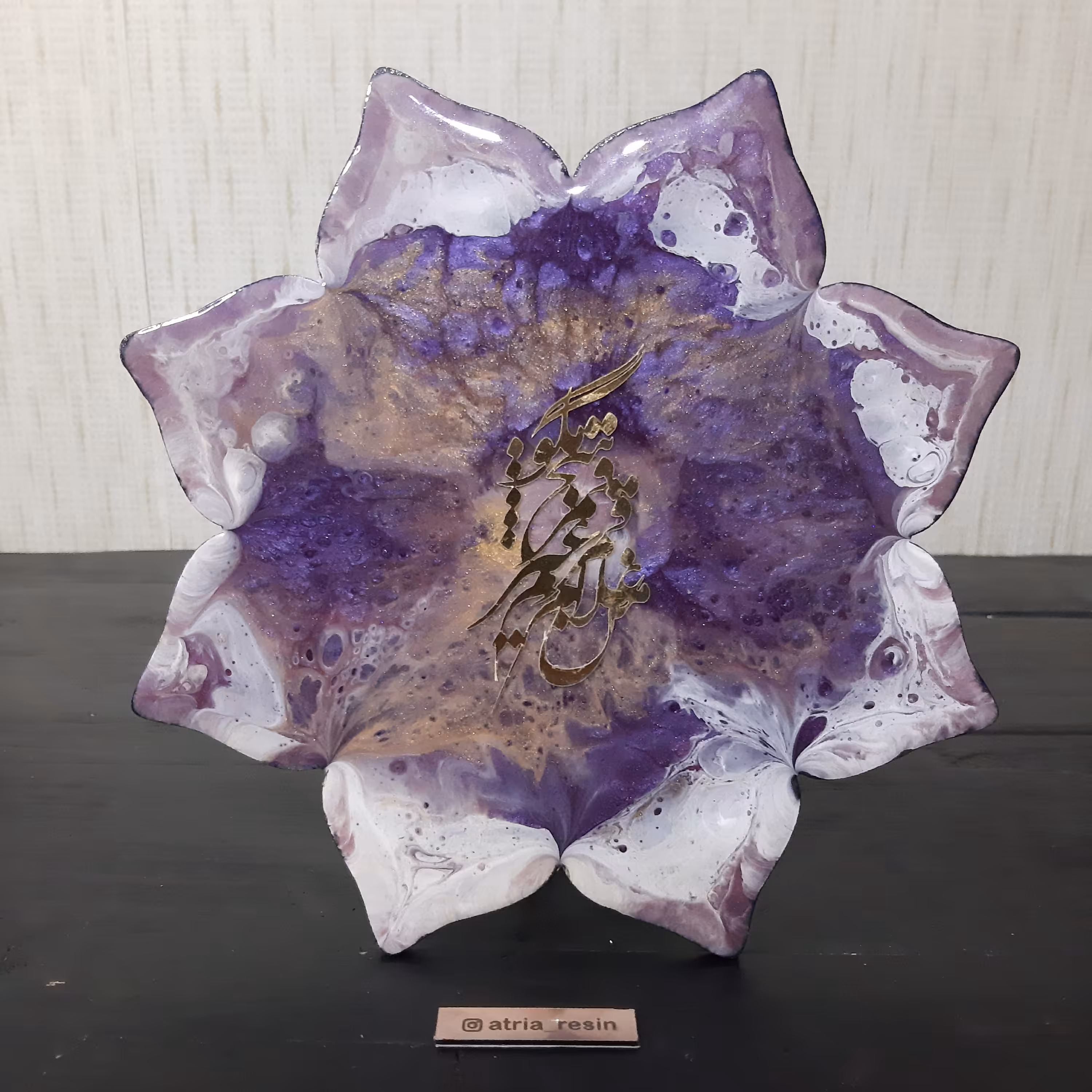 گل رزین دکوری