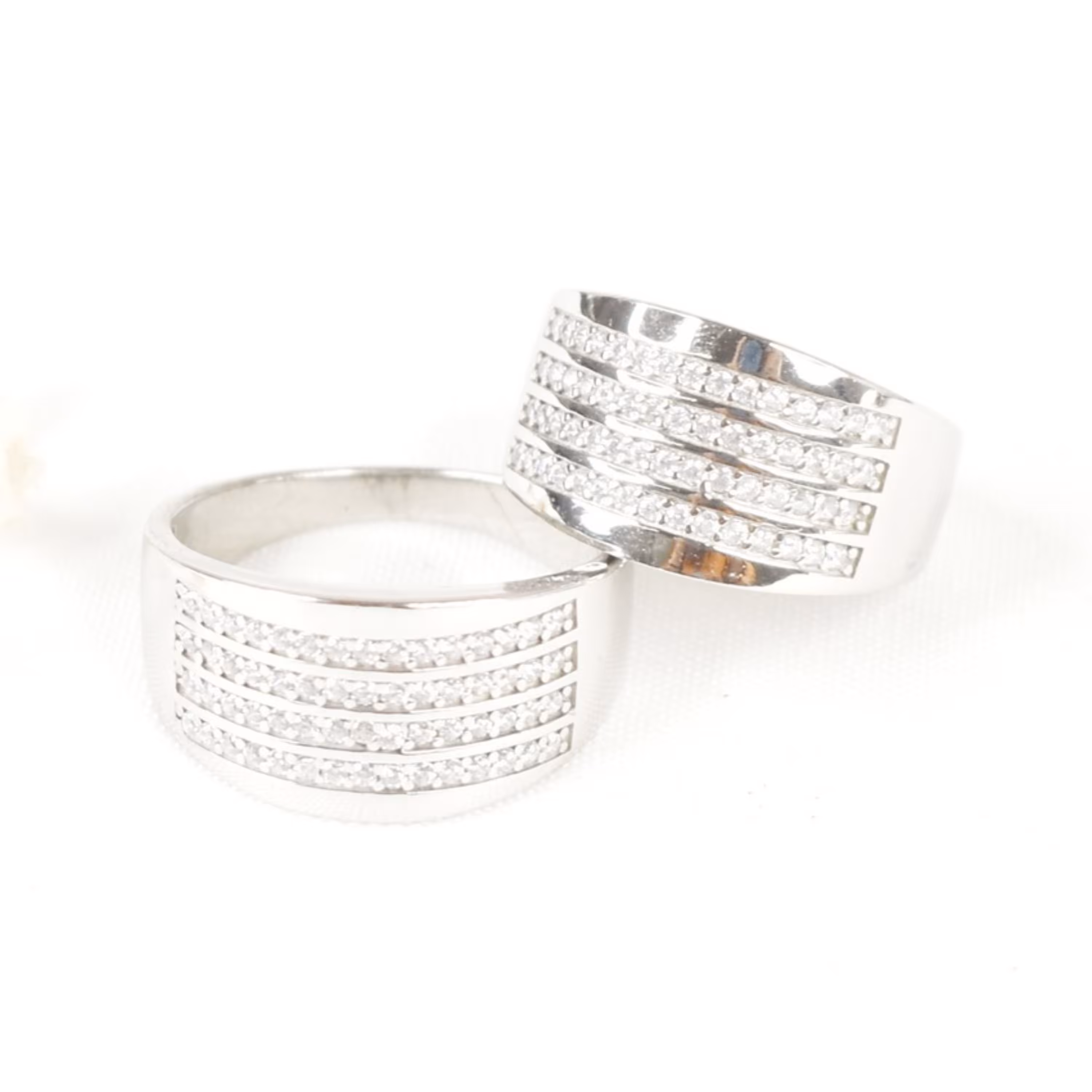 حلقه نقره ست نگین دار کد 7377