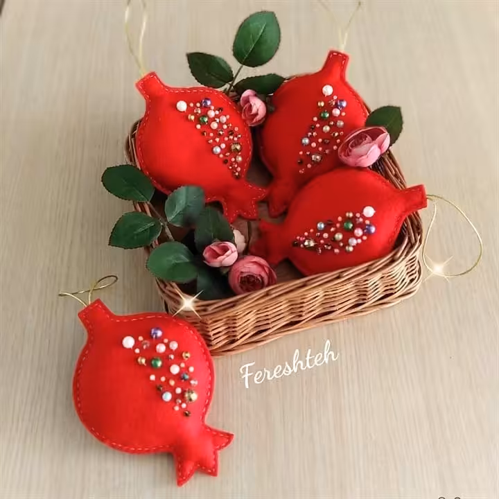 انار تزئینی نمدی (تکی)