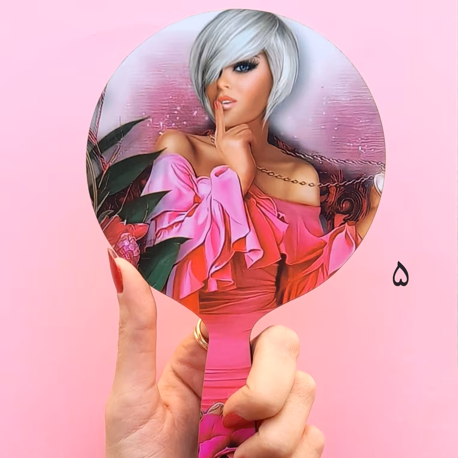 آینه آرایش چوبی دخترانه