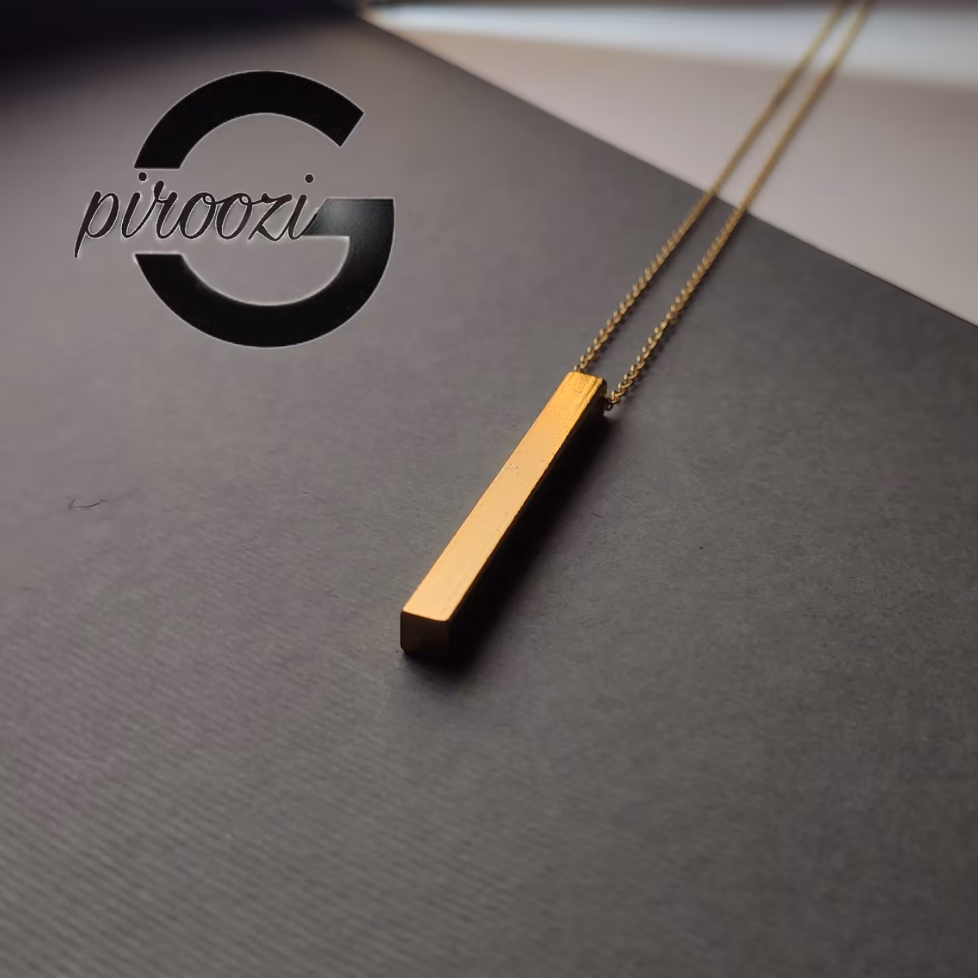 گردنبند مستطیلی 