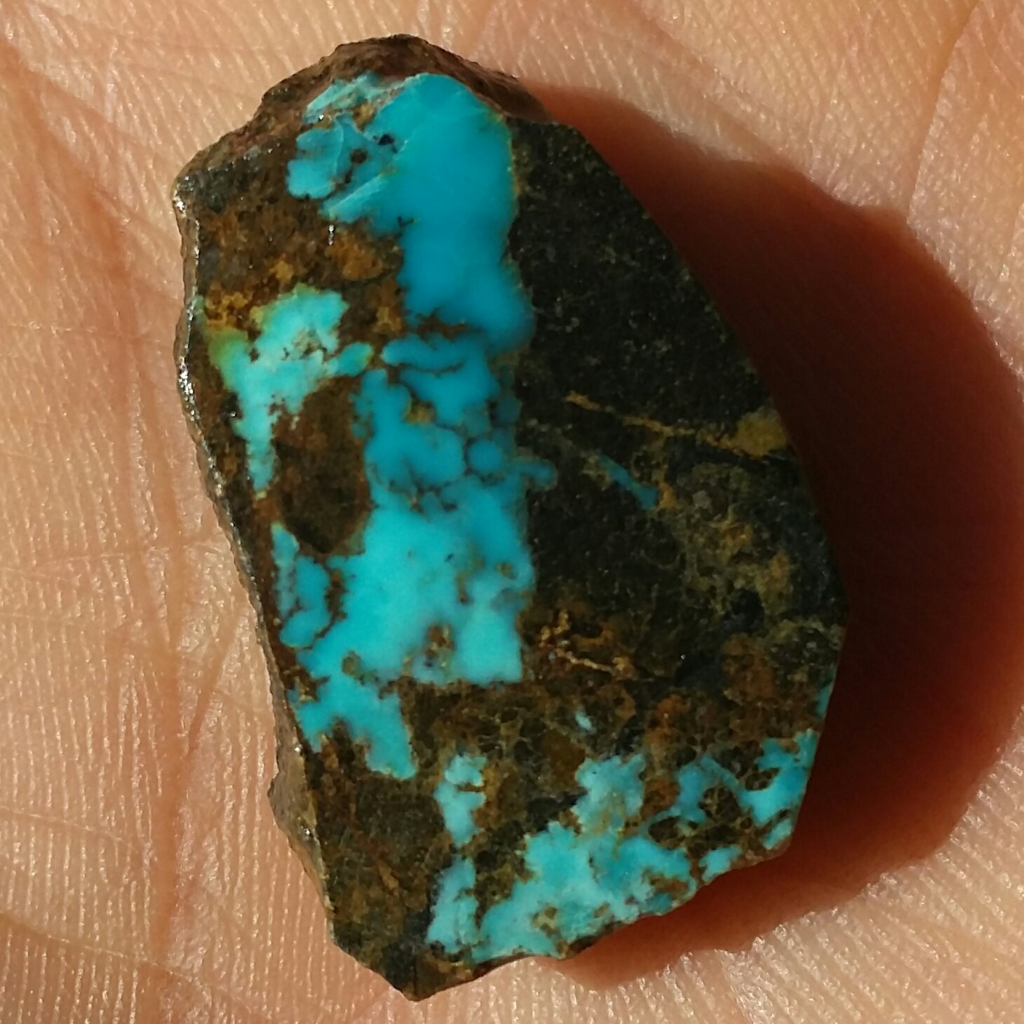 اسلایس سنگ راف فیروزه آبی خاص اصل نیشابور 100 در 100 طبیعی بی نظیر دیدنی محشر