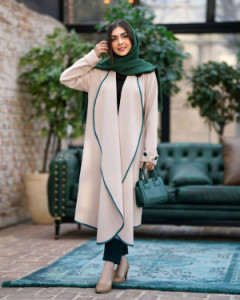 مانتو شلوار زنانه کرپ مدل دوتیکه مزونی