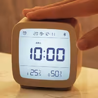 ساعت رومیزی کینگ پینگ مدل Bluetooth Alarm CGD1 (بژ)