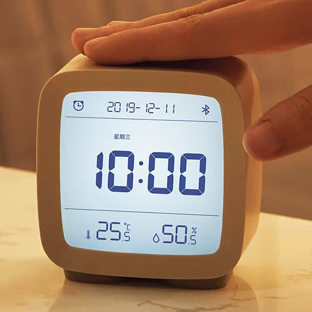 ساعت رومیزی کینگ پینگ مدل Bluetooth Alarm CGD1 (بژ)