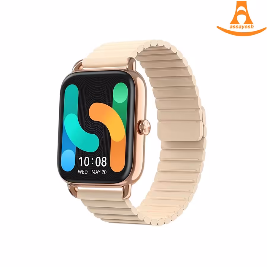 ساعت هوشمند هایلو مدل RS4 Plus -بند سیلیکونی -طلایی  
