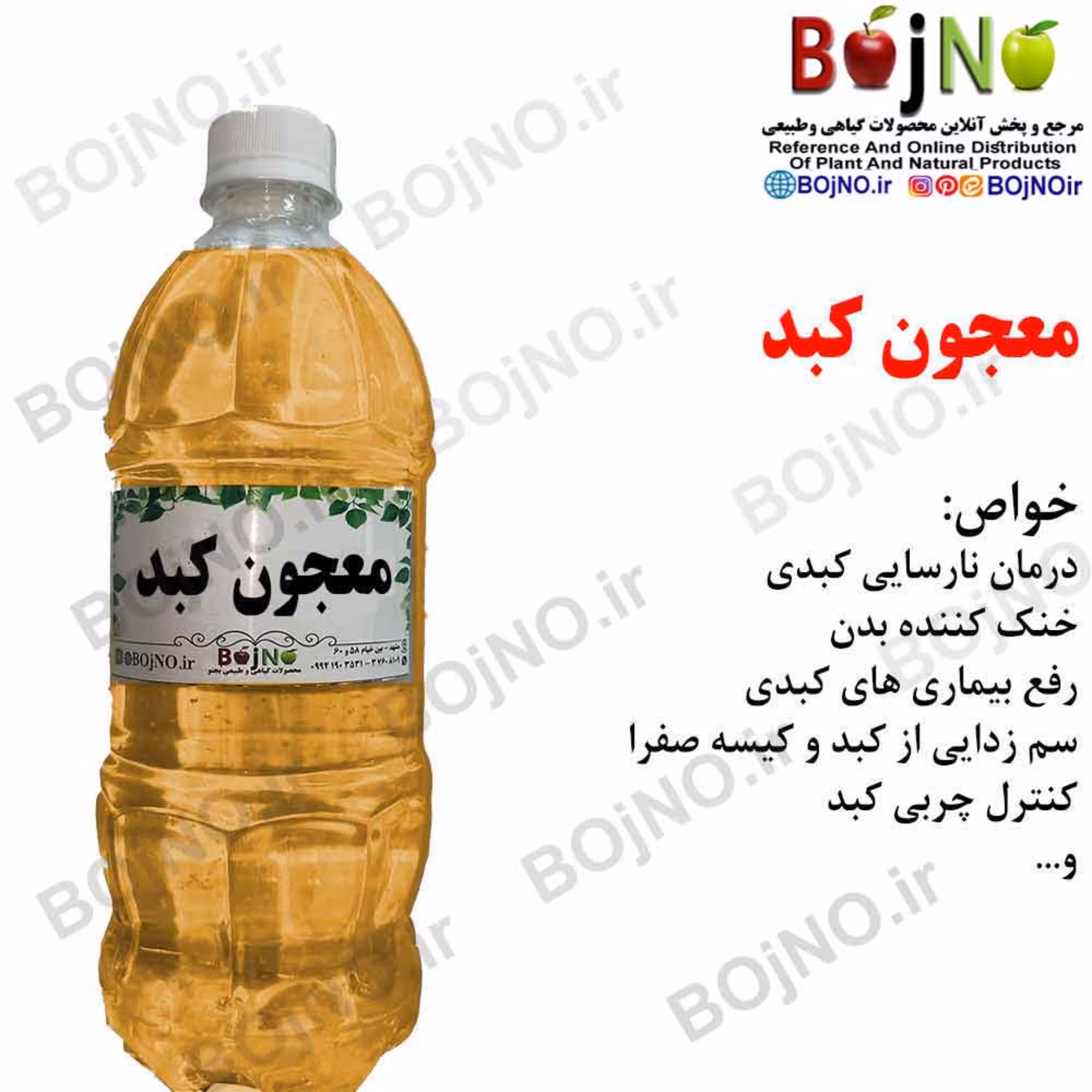 عرق کبد 19 گیاه سنتی بجنو (آب چشمه)