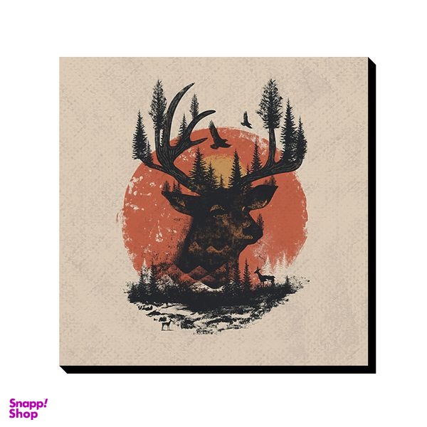 تابلو شاسی ترمه طراحان ایده مدل گوزن جنگلی کد cfp1047