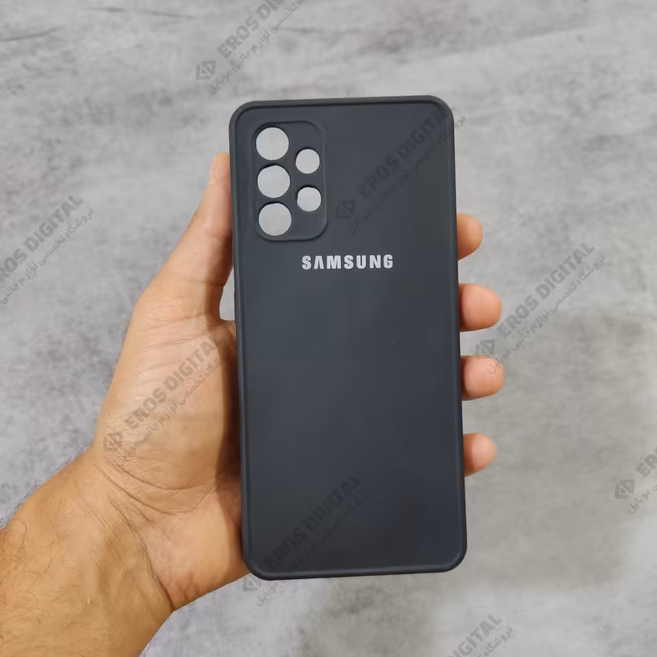 قاب سامسونگ A32 4G طرح سیلیکونی محافظ لنز دار (TPU) - زرد