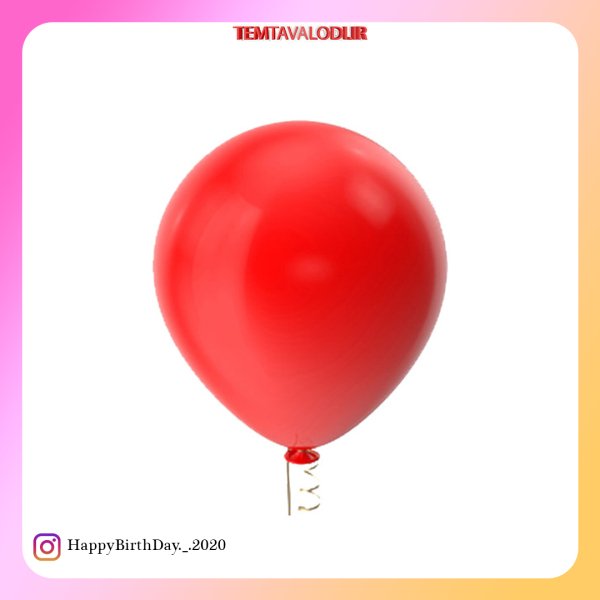 بادکنک 6 اینچ قرمز
