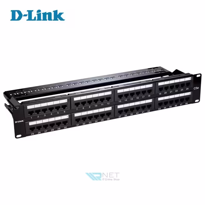 پچ پنل CAT6 UTP 48 پورت دی لینک مدل D-Link NPP-C61BLK481