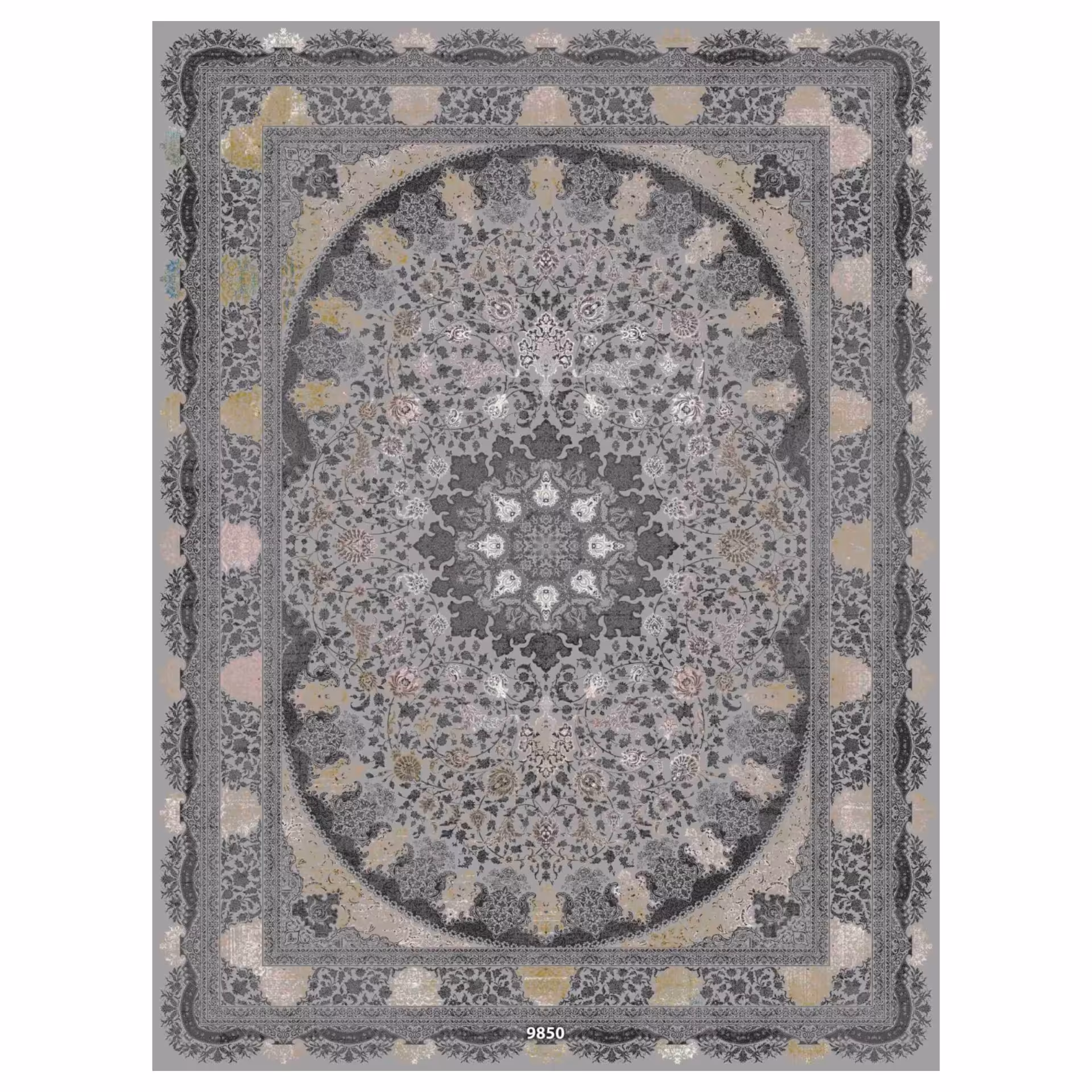 فرش وینتیج 9 متری 1200 شانه کد H9850