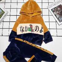 ست دوتیکه اسپرت دختر و پسر مخمل داخل کرک فوق العاده 