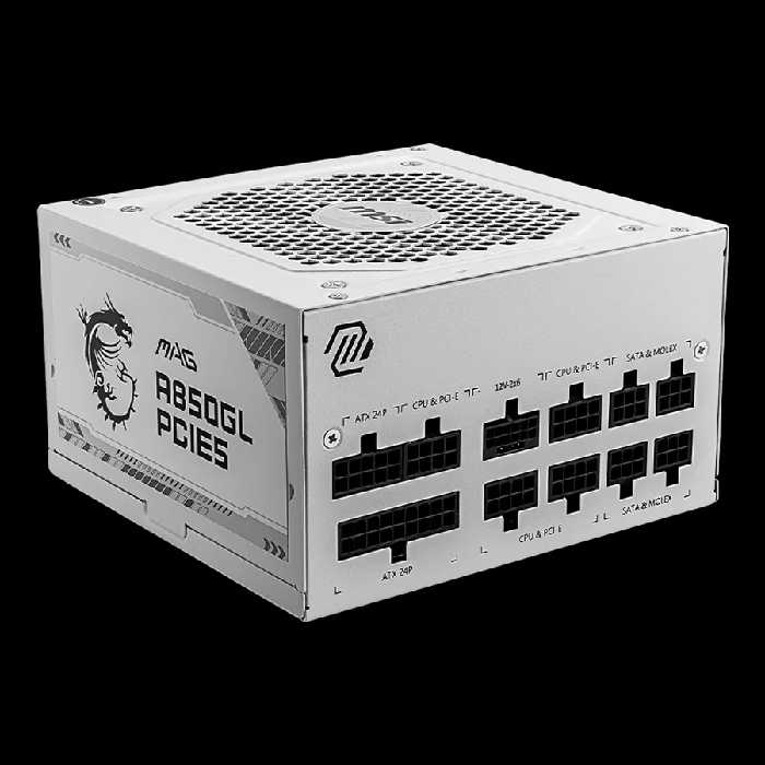 پاور 850 وات ام اس آی MSI MAG A850GL PCIE5 WHITE | فروشگاه گیمینگ تکاف