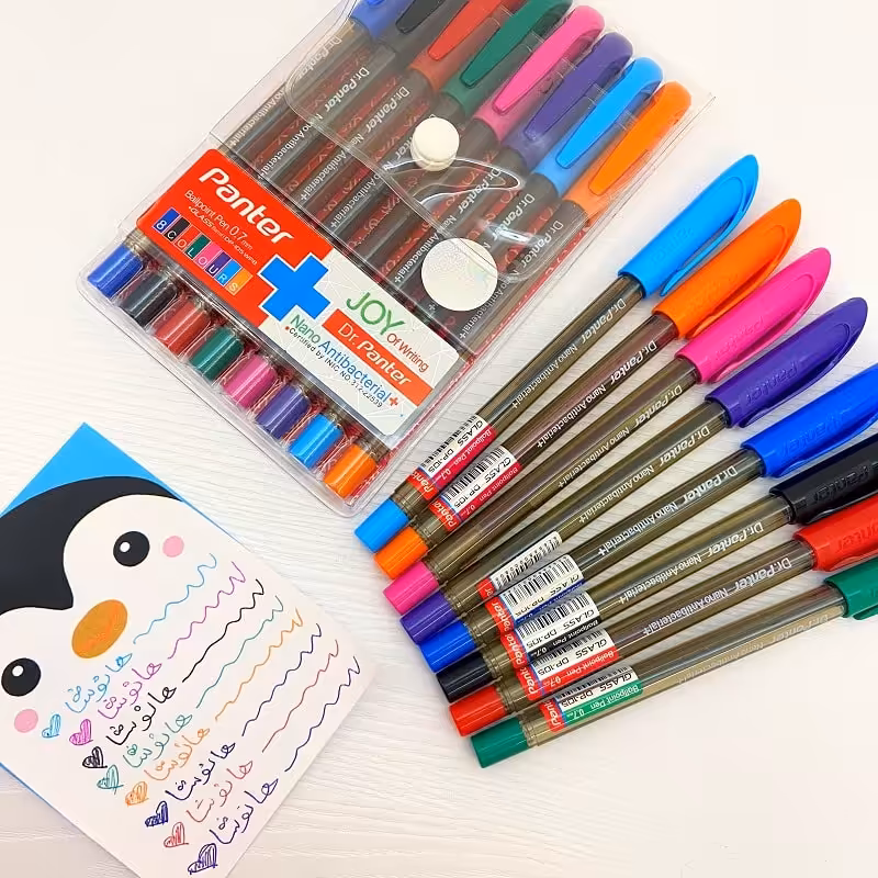 خودکار 8 رنگ پنتر 0.7 نانو انتی باکتریال | panter