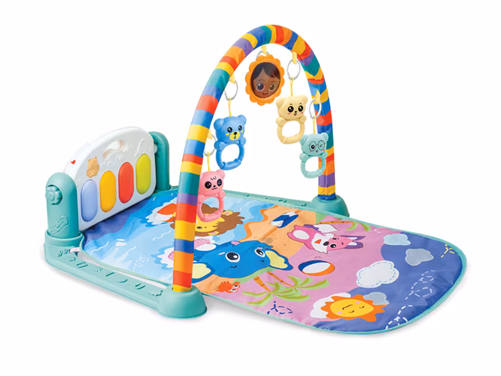 تشک بازی نوزادی موزیکال دارای پیانو مدل baby fitness piano