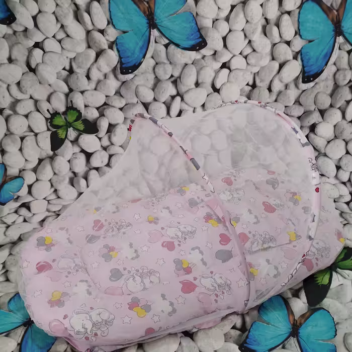 پشه بند تشک دار  همراه بالشتک جنس تترون