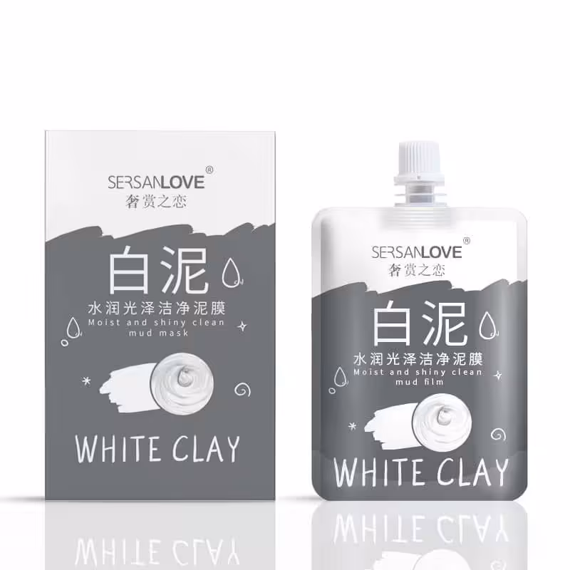 مود ماسک (ماسک گچی) صورت ساندیسی خاکستر سفید سرسان لاو