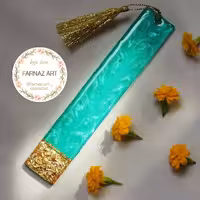 بوکمارک رزینی ورق طلا 