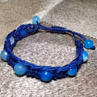 دستبند فوق العاده زیبا با مهره های سنگ جید دراگونی اصل معدنی
کد  25910