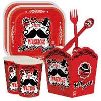 پک تولد تم کلاه و سبیل96تیکه