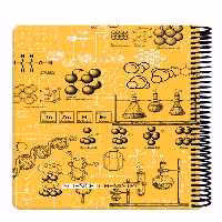 دفتر رحلی 100 برگ زرد Scientist Chemistry دات نوت dotnote
