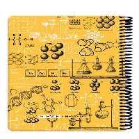 دفتر رحلی 100 برگ زرد Scientist Chemistry دات نوت dotnote