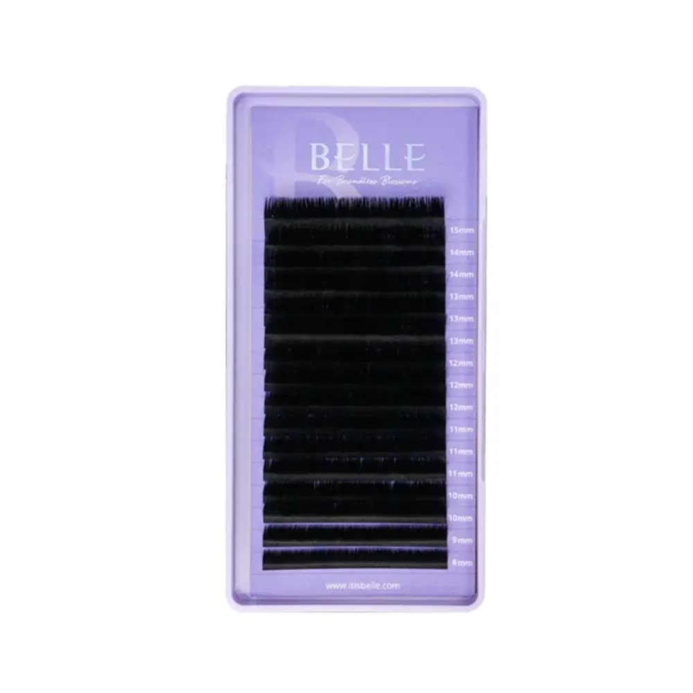 پالت مژه اکستنشن والیوم بلا BELLE تک سایز 12 ضخامت 010 فر CC - فروشگاه میرکمالی