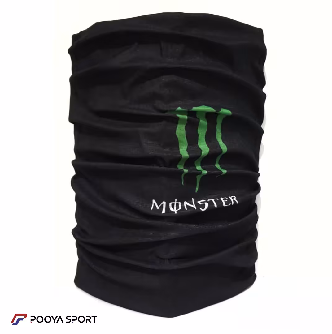دستمال سرو گردن اسکارف Scarf طرح مانستر مشکی ساده