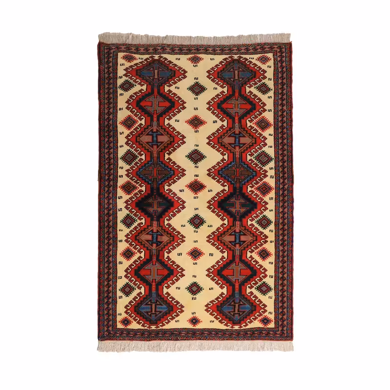 فرش دستباف دو و نیم متری مدل خراسان کد 4010823