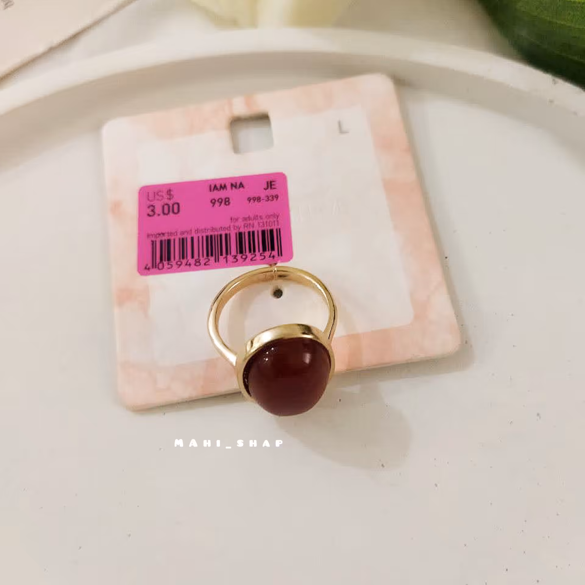 انگشتر تک نگین قرمز