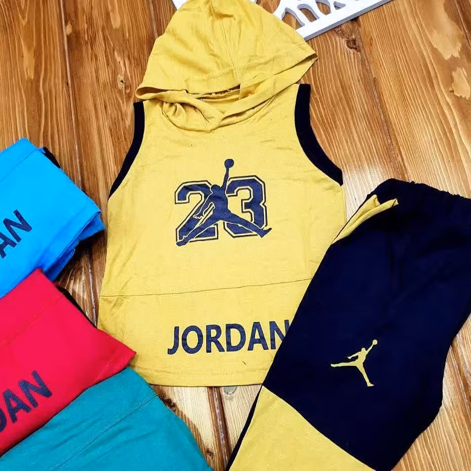 هودی رکابی و شلوارک نخی