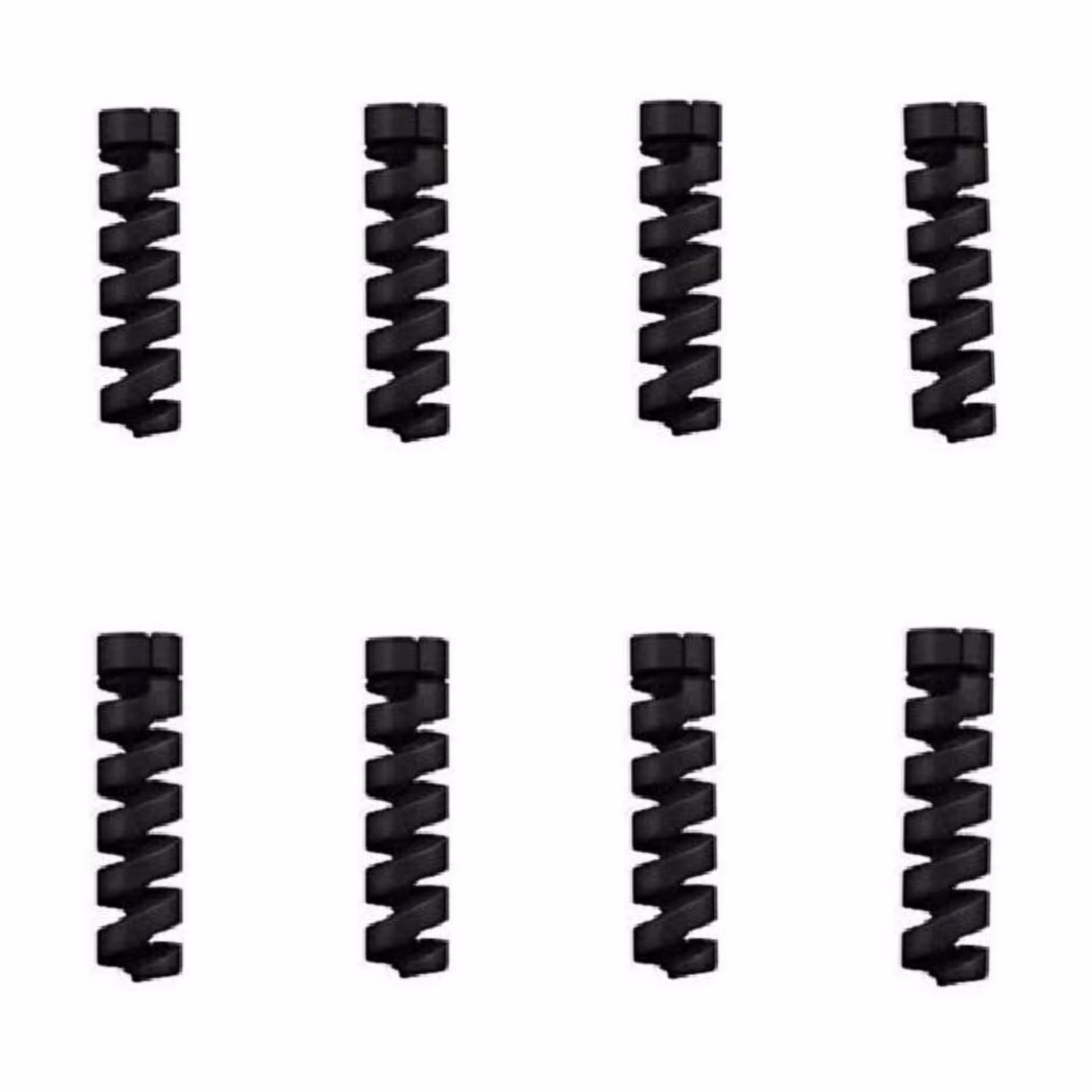 مجموعه 8 عددی محافظ کابل مشکی