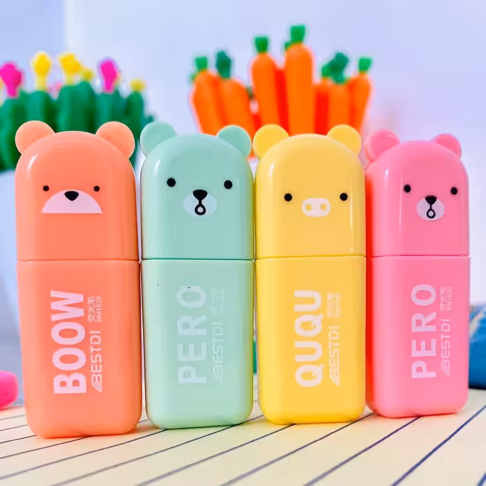 هایلایتر خرسی تدی 4رنگ