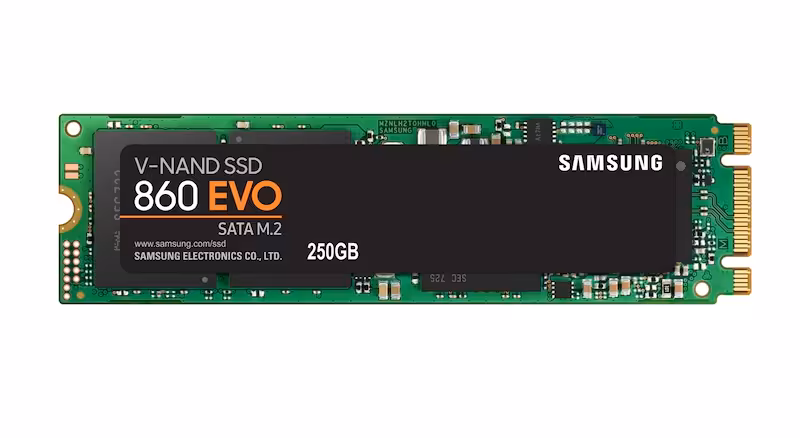 اس اس دی اینترنال سامسونگ مدل Evo 860 m.2 ظرفیت 250 گیگابایت