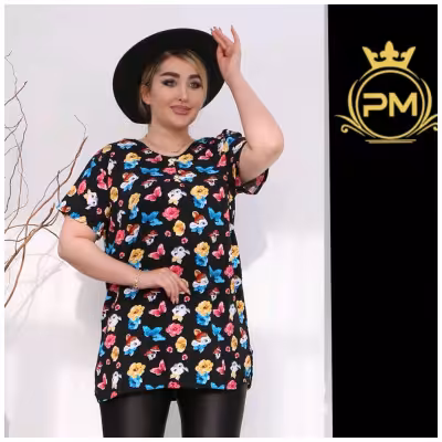 تیشرت نخی آستین کوتاه