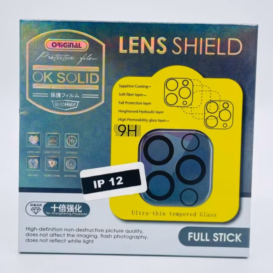  محافظ لنز دوربین قالبی شفاف آیفون12