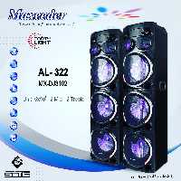 اسپیکر و باند دیجی مکسیدر مدل AL-322 چراغ دار (رقص نور) ا mx-dj3102
