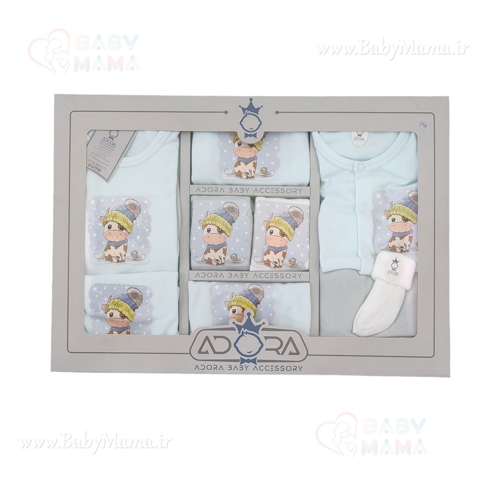 ست 20 تیکه بیمارستانی چاپی گاو کلاهدار