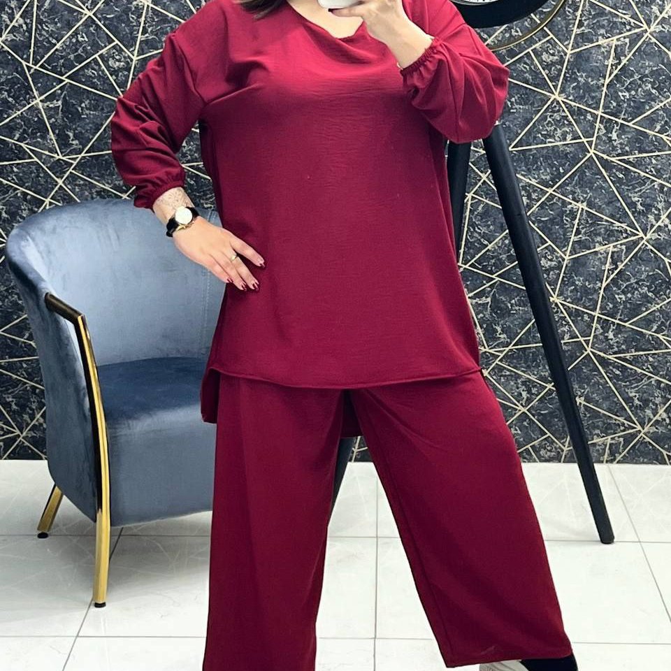 ست شومیز شلوار ابروبادی قواره دار