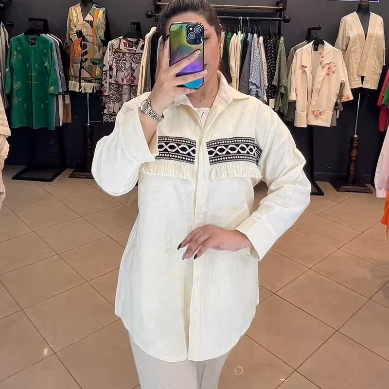 جنس لنین با خرج کار هندی فری سایز