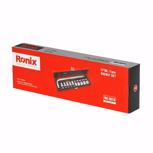 جعبه بکس RH-2610 رونیکس ست 11 پارچه  یک دوم اینچ  
