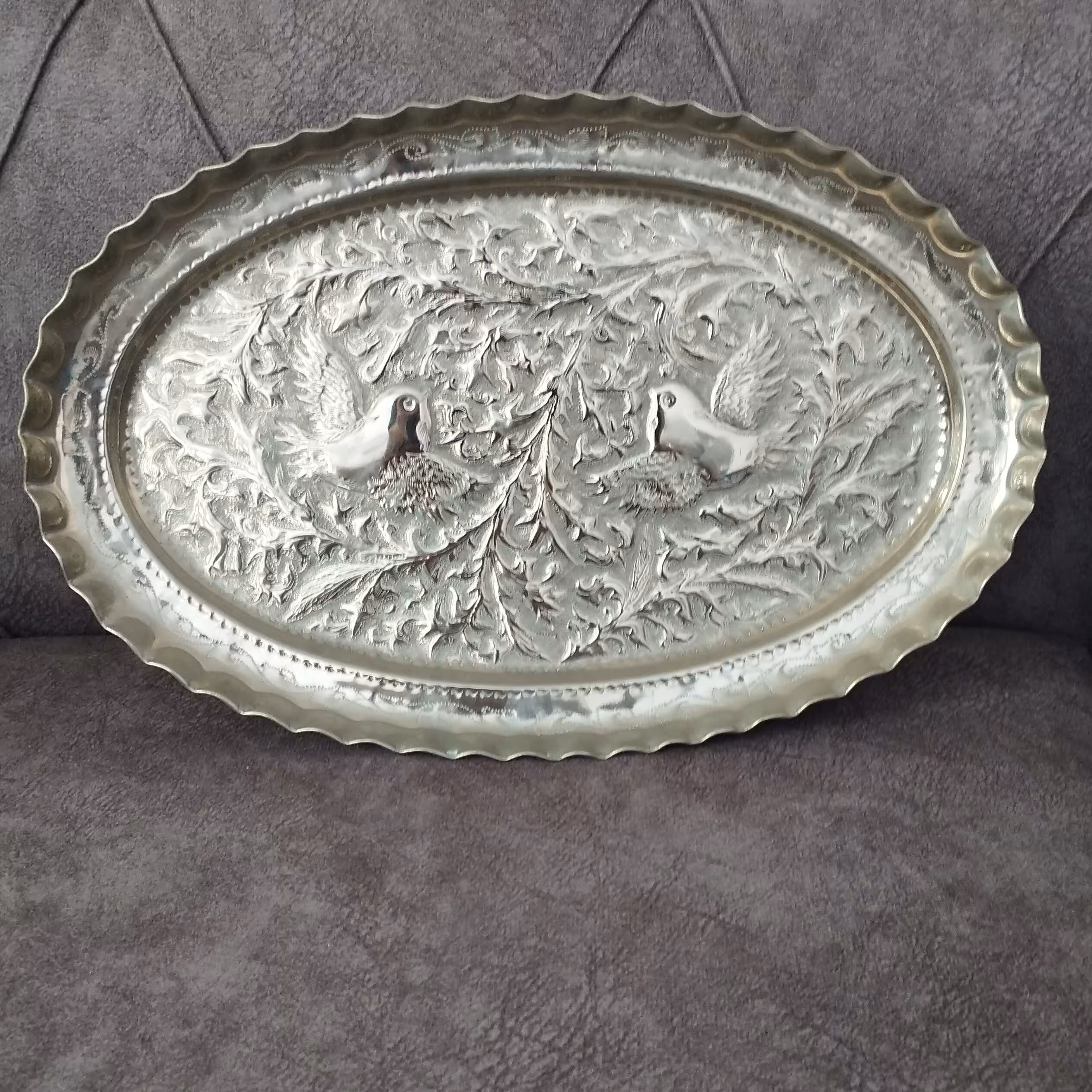 سینی دیس برنج خوری قلم کاری شده ورشو