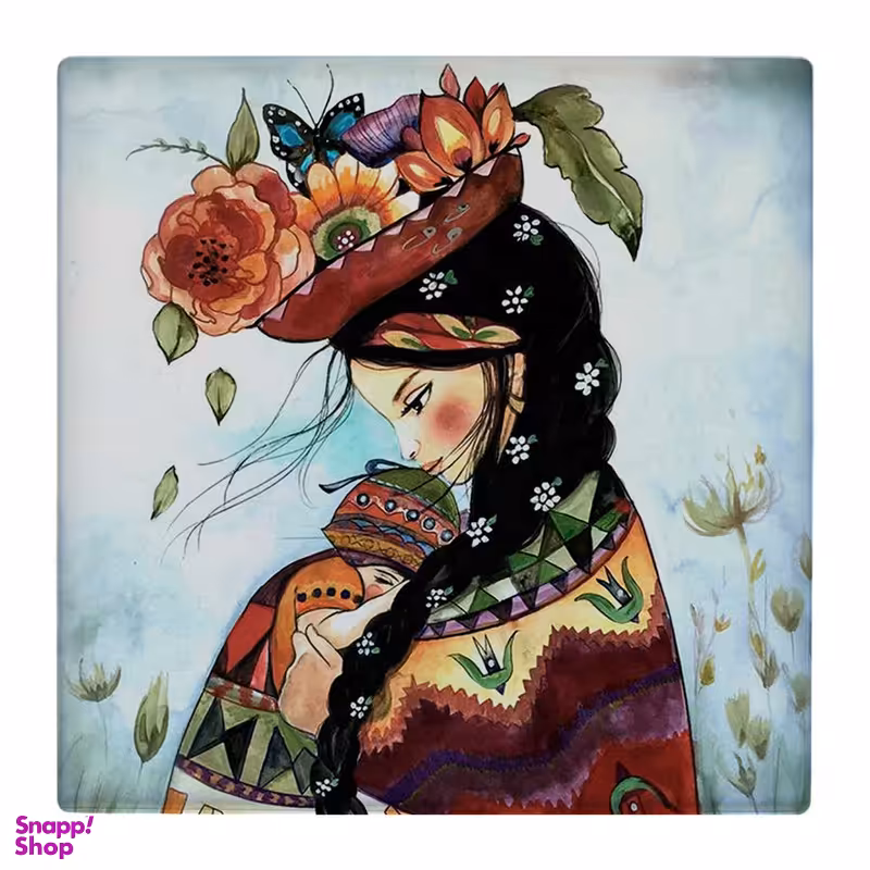 زیر لیوانی طرح مادر و کودک کد 4792341_3443