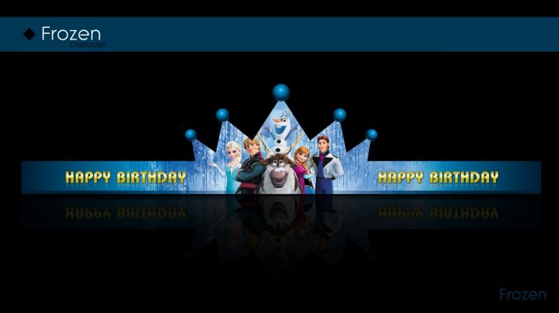 تاج تولد 6عددي تم فروزن(frozen)