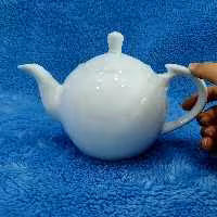 قوری چینی سفید بزرگ سایز 8 تقدیس با ارسال رایگان