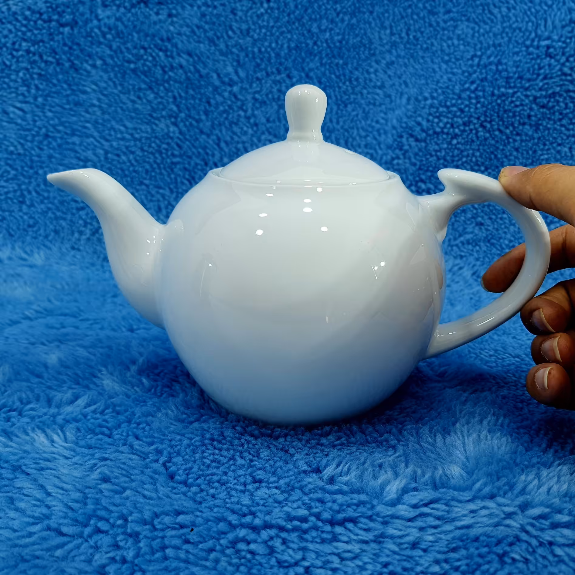 قوری چینی سفید بزرگ سایز 8 تقدیس با ارسال رایگان