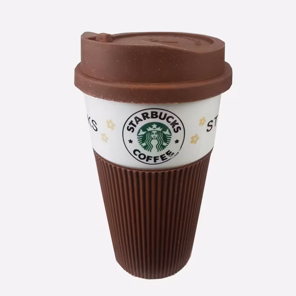 ماگ سرامیکی سیلیکونی مدل استارباکس STAR BUCKS