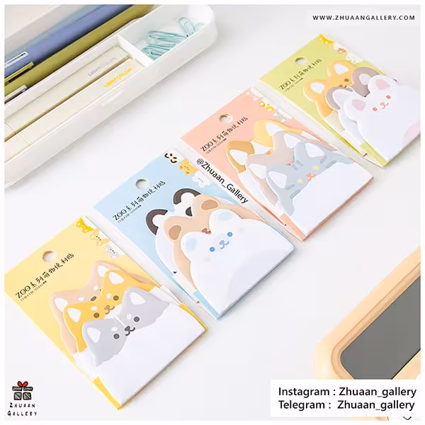 استیکی نت Zoo Animals طرح حیوانات